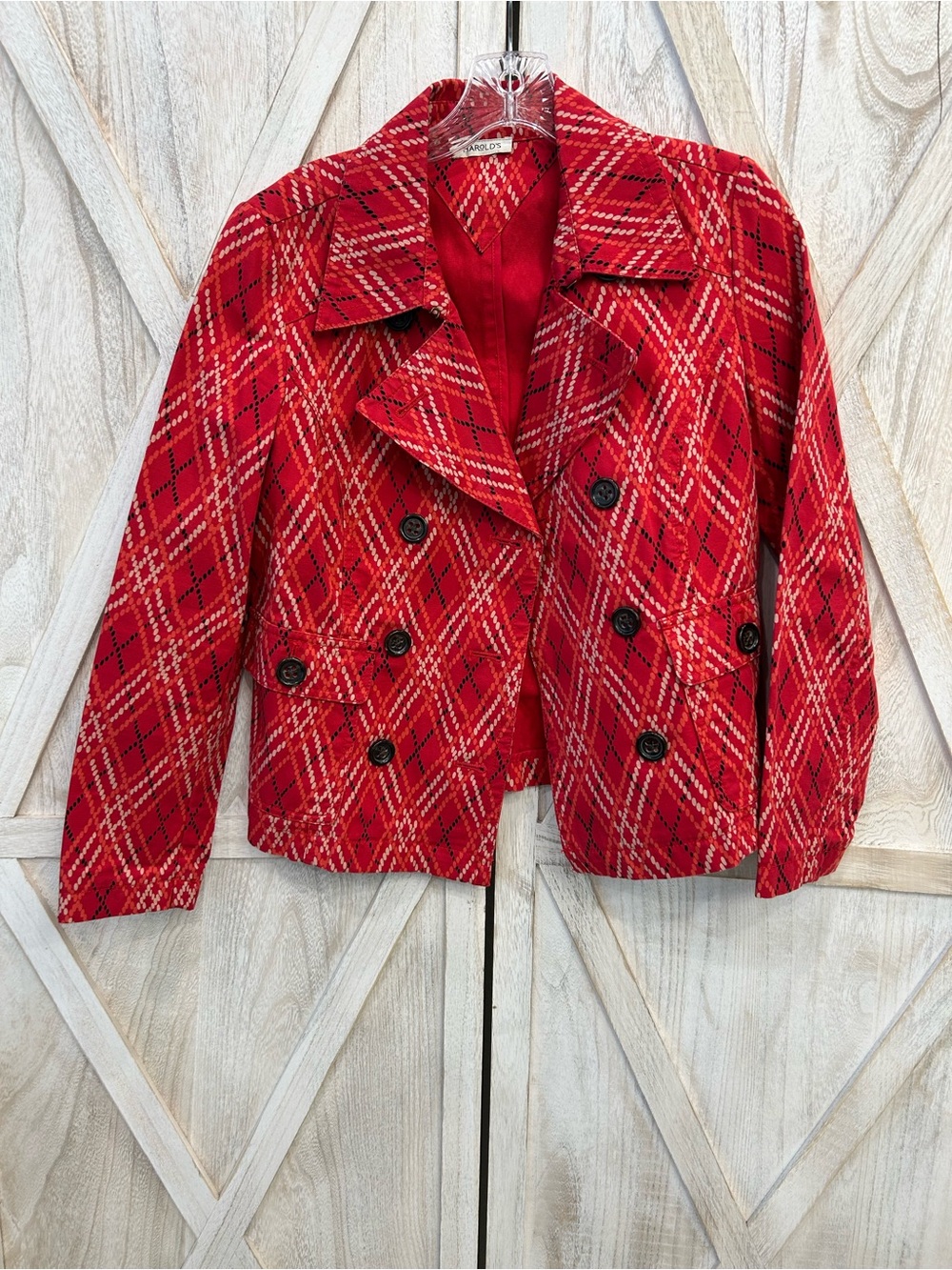 Harold's Red and Orange Patterned Jacket